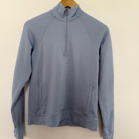 lululemon athletica Light Blue Cowl Neck Sweater - Picture 10 of 12